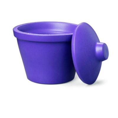 Corning Ice bucket with lid round 4L purple