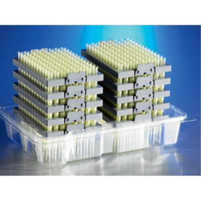 Corning DWorks 1 - 20uL Tips Reload System Yellow Nonsterile 96tip/Deck 10 Decks/Pack 4 pack/Case