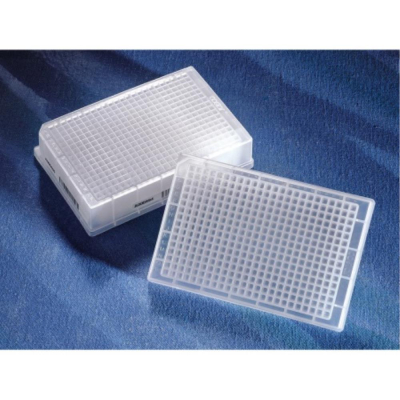 Corning 384 Well Clear Round Bottom Polypropylene Not Treated Block 5 per Bag Sterile