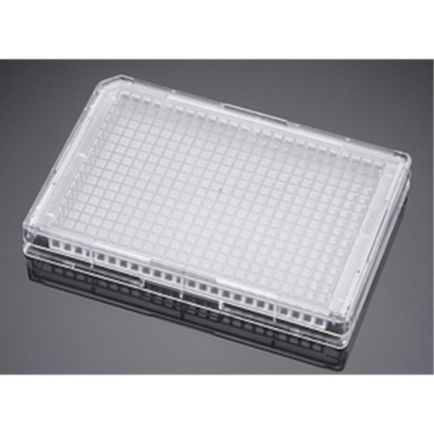 BioCoat Collagen I 384 Well Black with Clear Flat Bottom TC-Treated Microplate, with Lid, Sterile