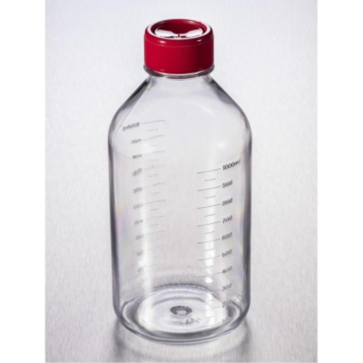 Costar 1L Traditional Style Polystyrene Storage  Bottles with 45mm Caps Sterile