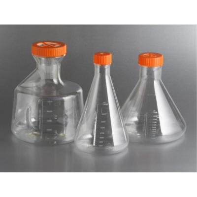 Corning 2L Baffled PETG Erlenmeyer Flask with Vent Cap