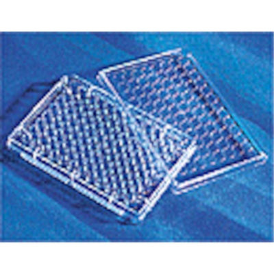 Corning 96 well plate TC-treated round bottom with lid individually wrapped sterile