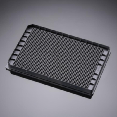 PureCoatAmine 384 Well Black with Clear Bottom Plate