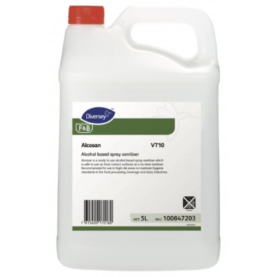 Diversey Alcosan VT10 Alcohol-Based Disinfectant 5L