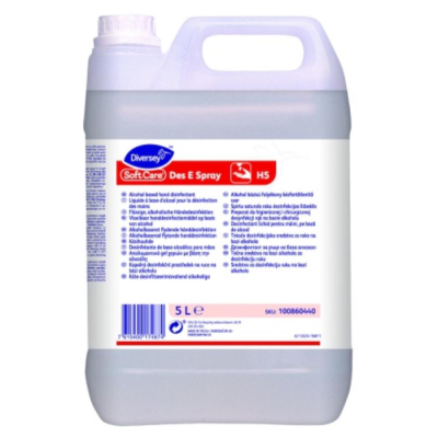 Diversey Soft Care Des E Spray Alcohol Based Hand Disinfectant H5 5L