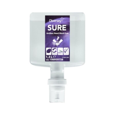 Diversey Sure Antibacterial Biodegradable Handwash Free 1.3L
