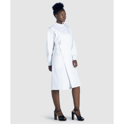 DR4 Unisex Howie Lab Coat White Size X Small