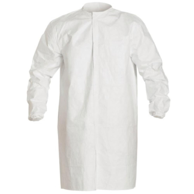 TYVEK IsoClean frock non-sterilised with bound neck White Size XXLarge
