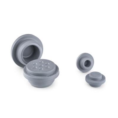 DURAN Rubber Stopper for GL 25 laboratory bottles straight plug Grey Bromobutyl
