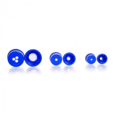 DURAN Sterile Venting Membrane screw cap GL 45 PP blue for DURAN laboratory glass bottles ePTFE Pore