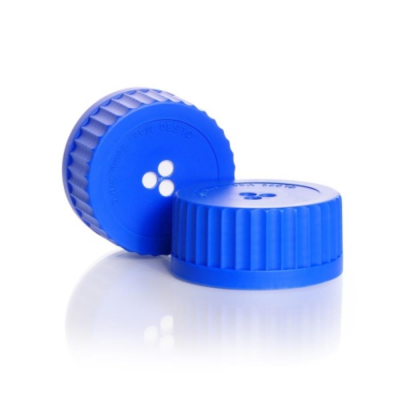 DURAN Sterile Venting Membrane screw cap GLS 80 PP blue for DURAN laboratory glass bottles ePTFE Por