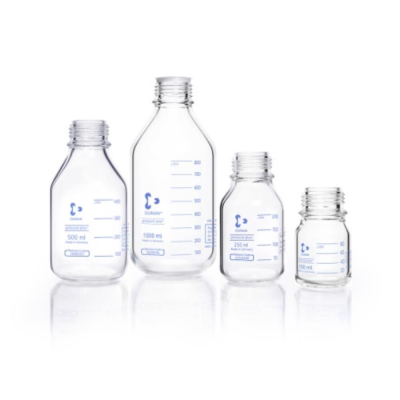 DURAN pressure plus+ protect+ Plastic Safety Coated Laboratory Bottle GL 45 1L