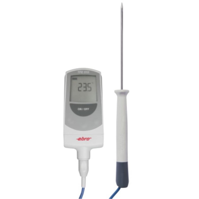 Ebro Core Thermometer (TFE 510 + TPE 400) Type T with Flexible Probe with Fast Response Time (-50C t