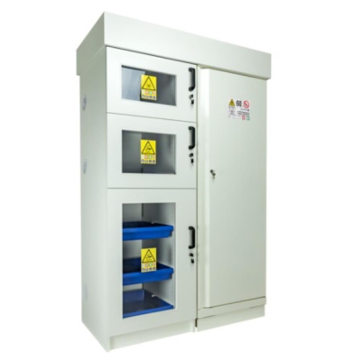 Tall cabinet 4 compartments Type 60 with melamine corrosion-proof cabinet