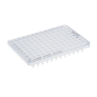 Eppendorf twin.tec 96 Well PCR Plate Semi-Skirted Forensic DNA Grade Clear Wells White Plate
