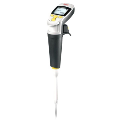 Thermo Scientific Novus single channel electronic pipette 1-10ul yellow