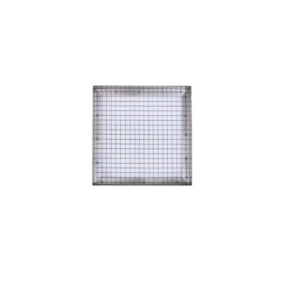 Flystuff Stainless Steel Tray For 10x10 Narrow  Drosophila Vials, Autoclavable, 26 x 26 x 5.7 cm