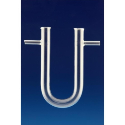 Glassco Tubes Absorption U-Form with Side Arms,  150mm Height, 18mm Diam, Borosilicate Glass