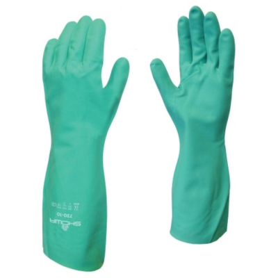 Globus Showa 730 Flock Lined Nitrile Gauntlet -Size 10 (XL)