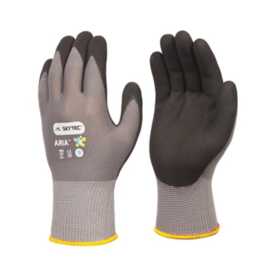 Globus Skytec Aria Foam Nitrile Palm Coated Reusable Gloves - Large