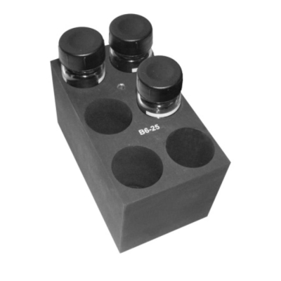 Grant-Bio Block with 6 x Flat Bottom Holes of 25mm Diameter