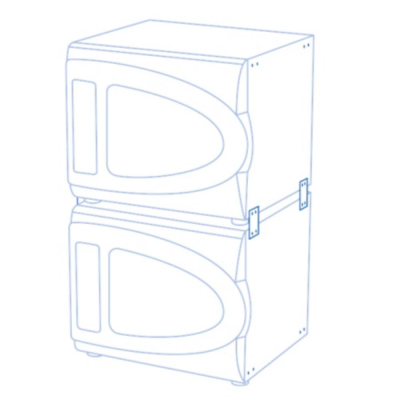 Grant-Bio Stacking Kit for 2 x ES-20/80 Shaker-Incubators