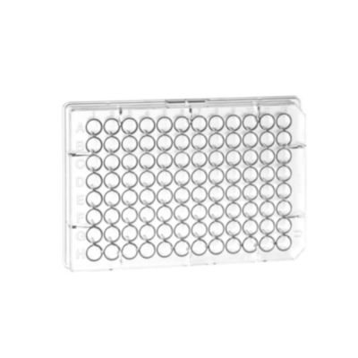 Greiner 96 U well TC treated plate with lid clear sterile