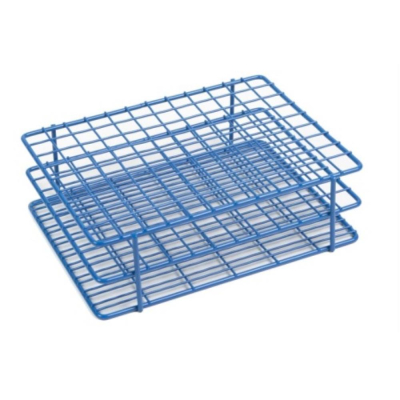 HDPE Coated Wire Tube Rack 13mm 9x12 Blue