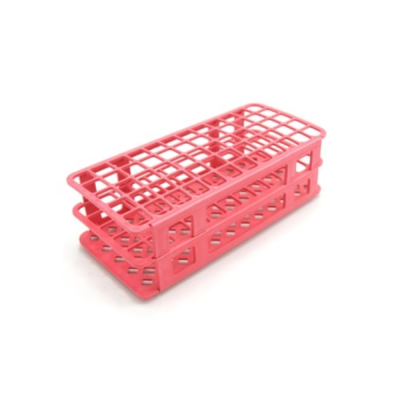 Heathrow Scientific Fold and Snap Tube Rack 17mm 60-Place - Red