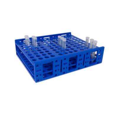 Heathrow Scientific Mega Rack for 120 x 18-20mm  Tubes (15mL) - Blue