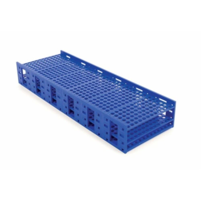 Heathrow Scientific Mega Rack for 432 x 10-13mm  Tubes (5-7mL) - Blue