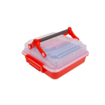 Heathrow Scientific DuraPorter XL High-Capacity  Sample Transport Box with MultiTube Insert -  Clear