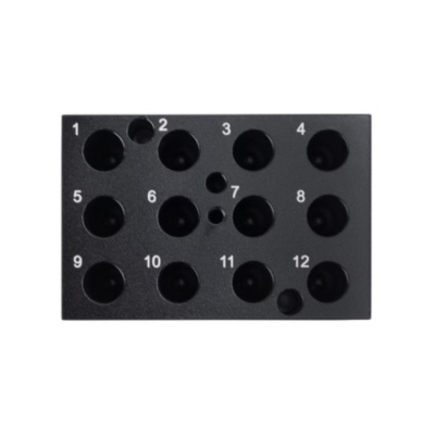 Hygiena 12 Well Block for Hygiena Digital Dry Block Mini Incubator