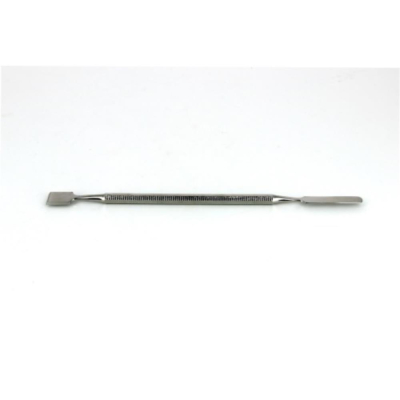Ideal- Tek Stainless steel spatula - Short flat squared tip & long flat rounded tip.