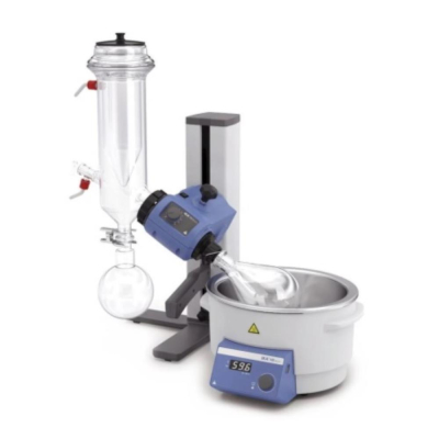 IKA RV 3 Rotary Evaporator with Heating Bath and Coated Dry Ice Condenser