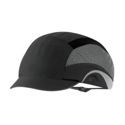 JSP HardCap Aerolite Lightweight Bump Cap with 2.5cm Peak - Black