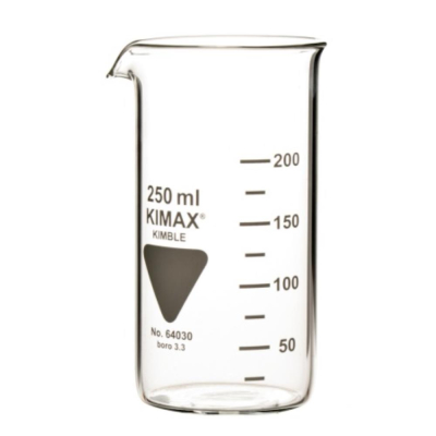 Kimble Tall Form Glass Beaker With Spout 400ml