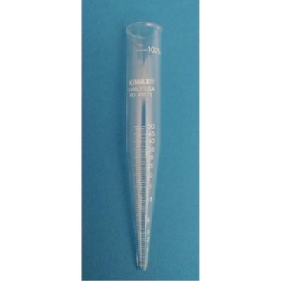 Kimax Reuseable Glass Centrifuge tube for oil graduated API standard 113mm