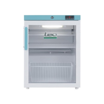 Lec Pharmacy Essential PEGR82UK Countertop Glass Door Refrigerator +2C to +8C - 82L