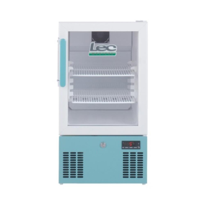 Lec Pharmacy Essential PEGR41UK Refrigerator Glass Door Bench Top Dims wxdxh mm: 379x500x702 Capacit