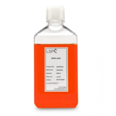 LSG RPMI Medium with L-Glutamine with 25mM Hepes with Phenol Red without Sodium Bicarbonate Suitable