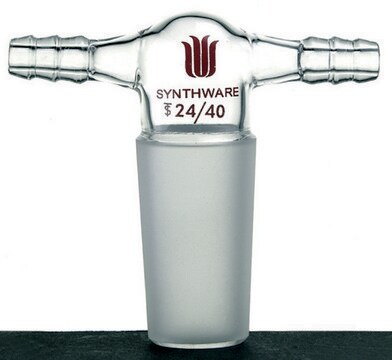 Synthware twin hose connecting adapter, Joint: ST/NS 19/22