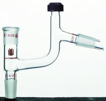 Synthware Claisen distillation adapter with compression cap thermometer port, Joint: ST/NS 24/40