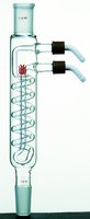 Synthware reflux condenser with large cooling capacity and removeable hose connection, Joint: ST/NS