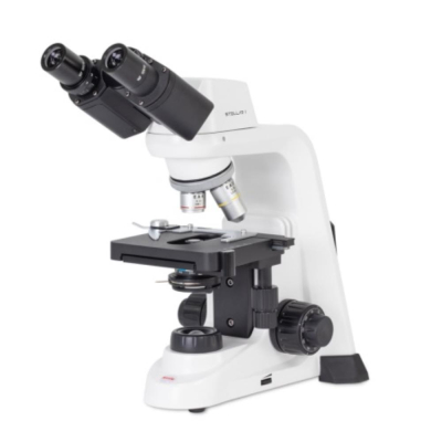 Motic Stellar 1-B Binocular  Microscope 4X 10X 40X 100X S-Oil