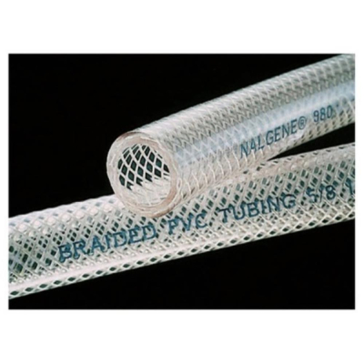 Nalgene Tubing Braided Clear PVC 15.9mm dia x 3.2mm thickness x 15.24m length