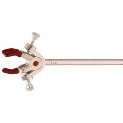 OHAUS Small Multi Purpose Clamp 3-Prong Dual Adjust Arm Length 102mm Arm Diameter 8mm Grip Range 0-3