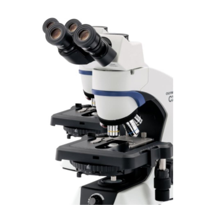 Olympus CX43 Trinocular LED Microscope 4x Brightfield with Phase Contrast and Darkfield on 10x 20x 4