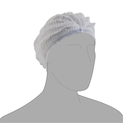Pal Non-Woven Mob Caps - White